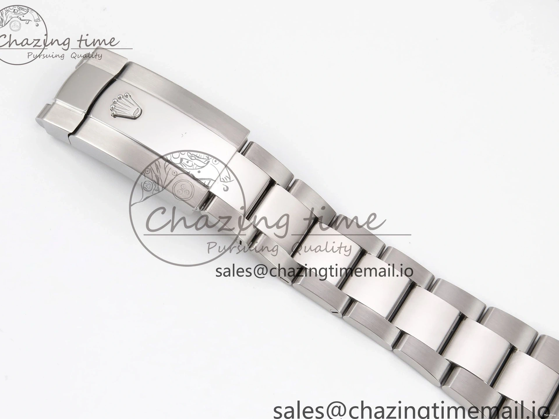 MiroTime 0131 GoodFit DateJust 41 126334 EWEF Best Edition Gray Dial Green Roman on Oyster Bracelet A 1054